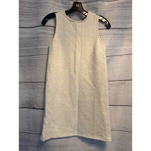 NWT Mango Tweed Cream Sleeveless Shift Dress Size 0